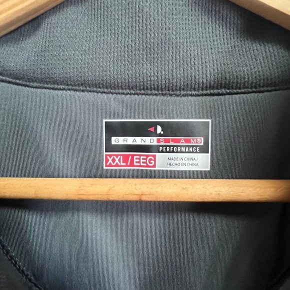 GRAND Slam Performance Quarter Zip‎ Pullover Gray Men's XXL - Picture 3 of 9